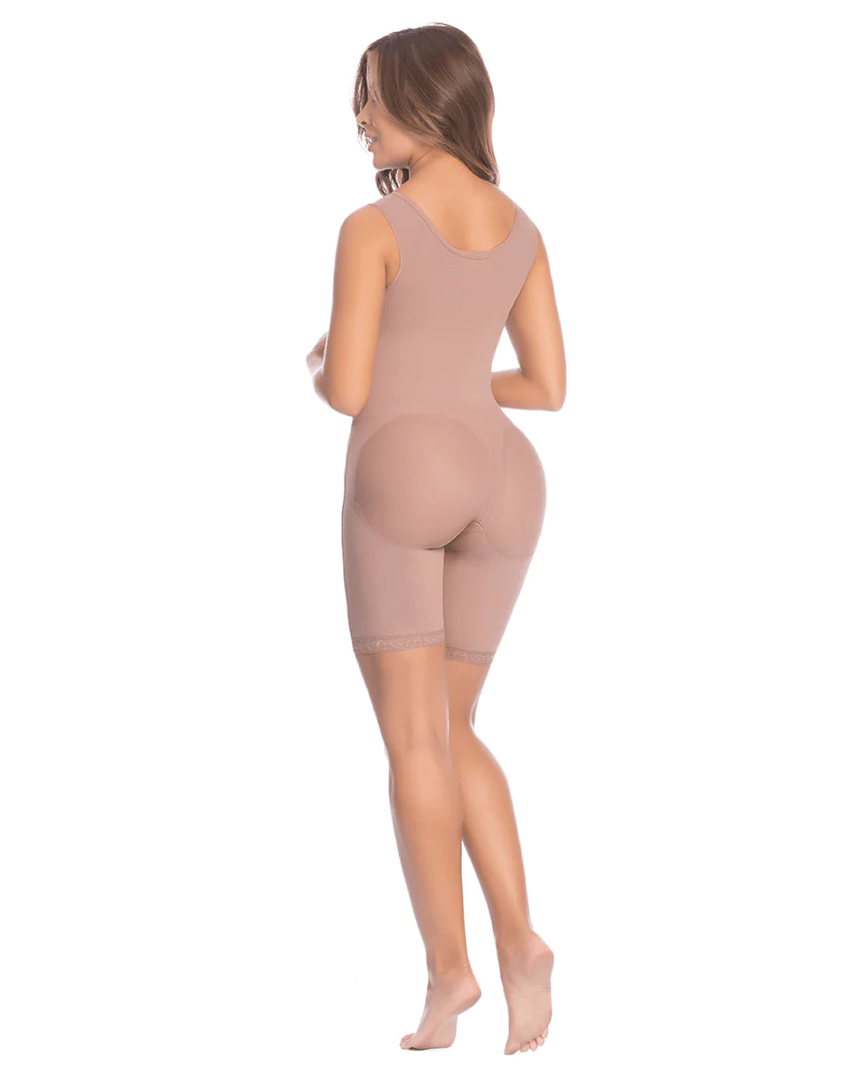 Delie Thigh Length Post Surgical Fajas Back Side