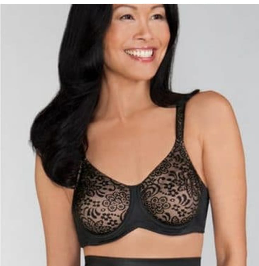 Elegant Black Lace Underwire Bra