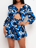 Feeling Blue Cut Out Romper