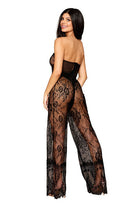 Floral Lace Lingerie Romper and High Waisted Thong