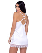 Lace Heart Embroidery Satin Chemise