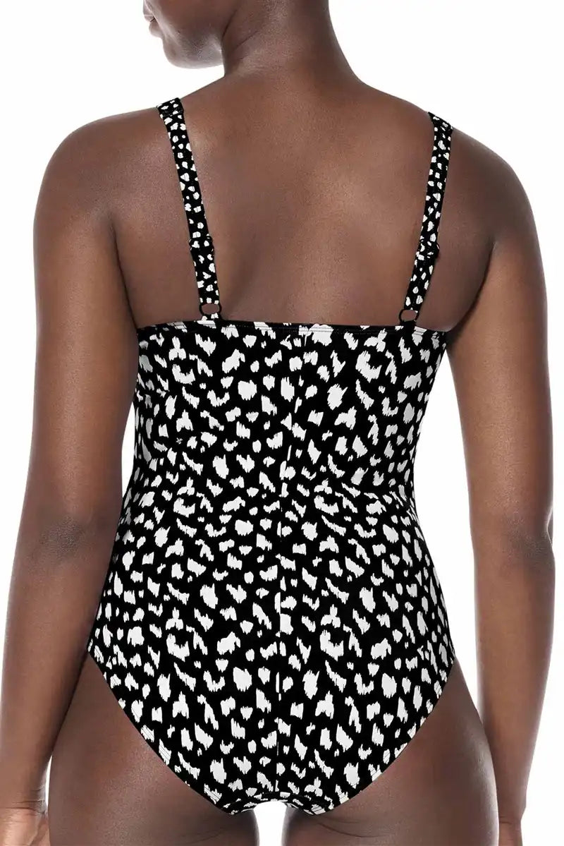 Manila High Neckline Pocketed Swim