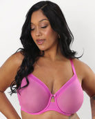 Sheer Mesh Full Coverage Unlined Underwire Bra Flirt