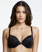 Talia Front Closure Racer Black Bra
