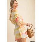 Tie Dye Smock Off Shoulder Romper