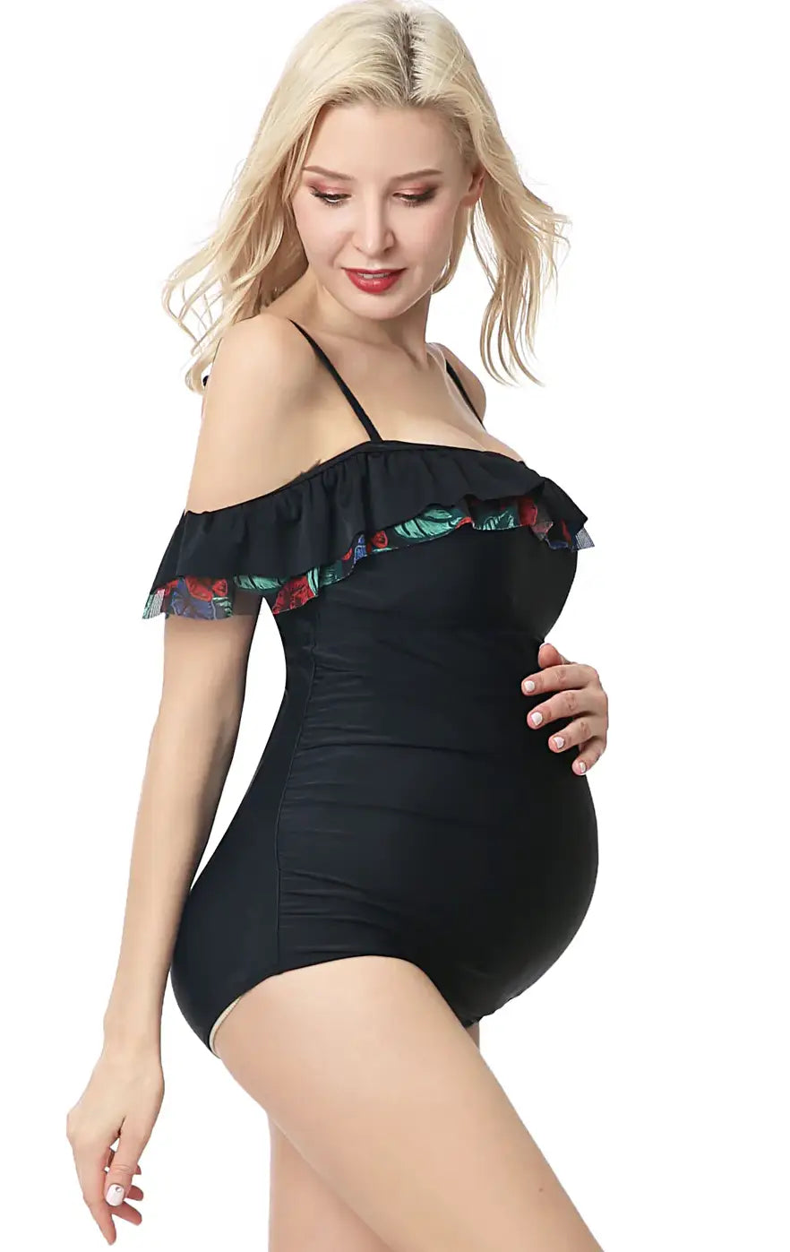 UPF 50+  Floral Trim One Piece
