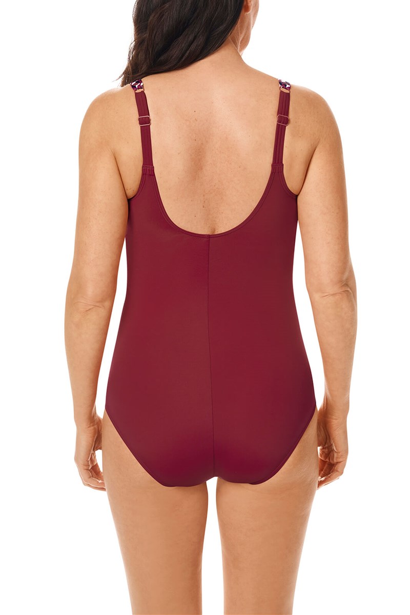 Apulia Sarong burgundymulti back