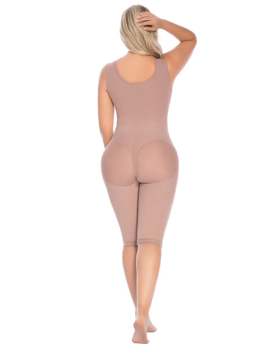Delie Post Surgical Faja With cocoa Bra Knee Length