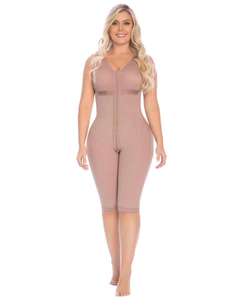 Delie Post Surgical Faja With cocoa Bra Knee Length