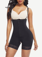 Post-Surgical Short Bottom Butt Lift Girdle Detachable Straps-Black

