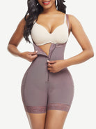 Post-Surgical Short Bottom Butt Lift Girdle Detachable Straps-Dark Brown 

