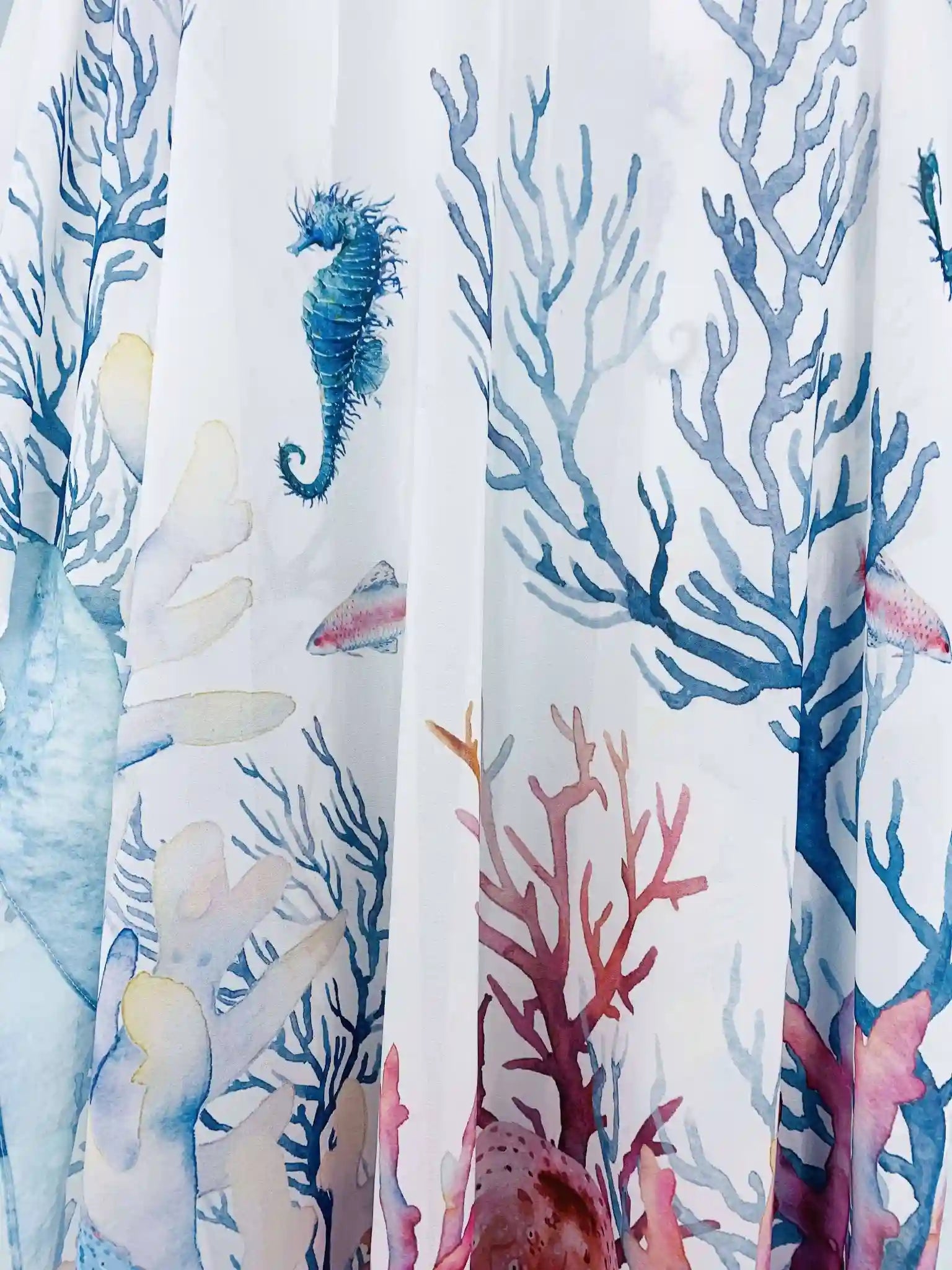 Seahorse Coral Kimono