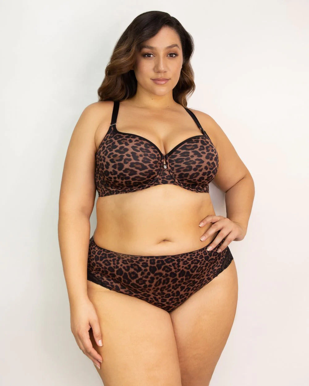 Smooth T-Shirt  Leopard Bra