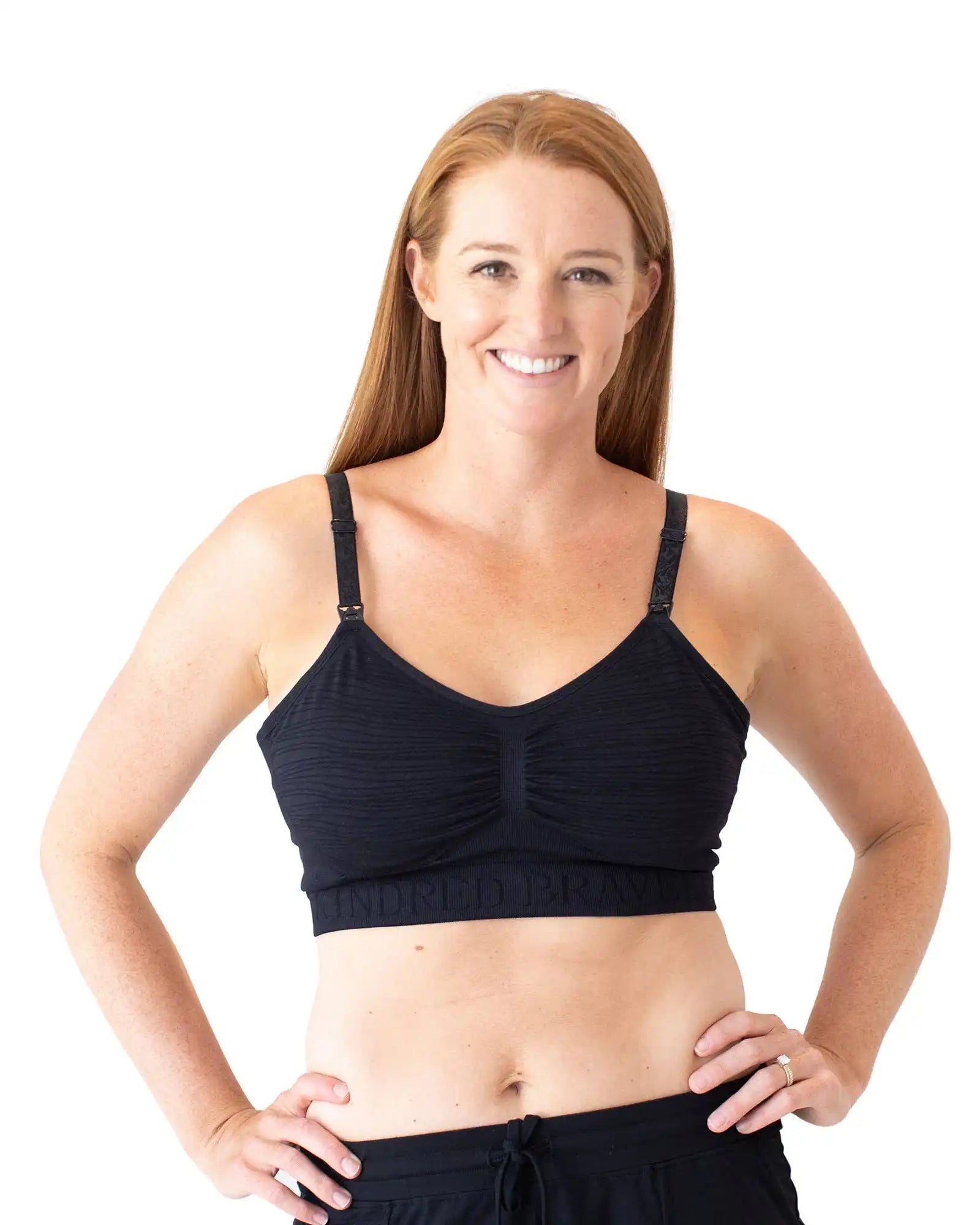 Sublime Hands-Free Pumping & Nursing Black Bra