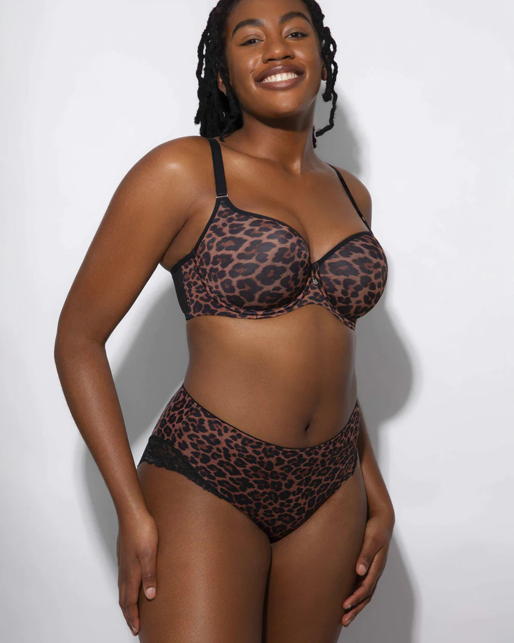Smooth T-Shirt  Leopard Bra