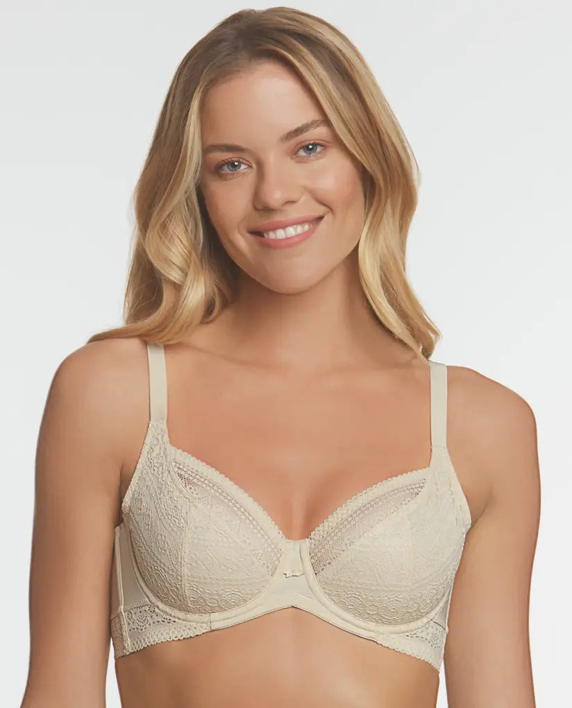 Tessa Lace T-Shirt Bra Nude Prod Front